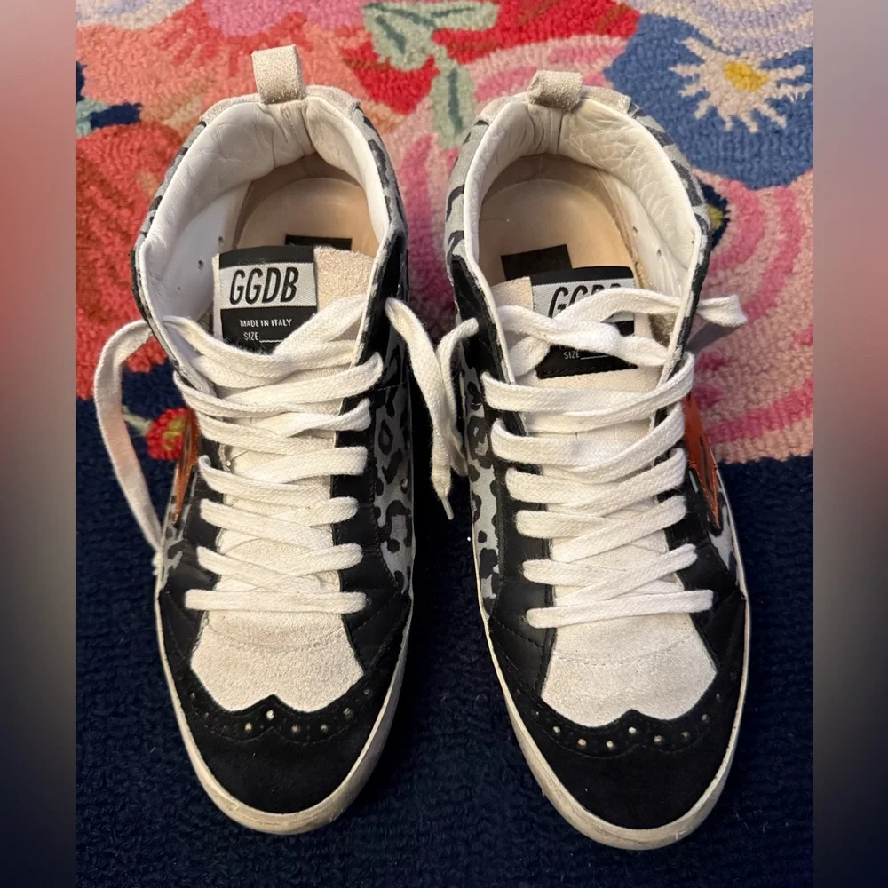 Golden Goose Midstar Leopard Print Sneakers - Picture 8 of 10